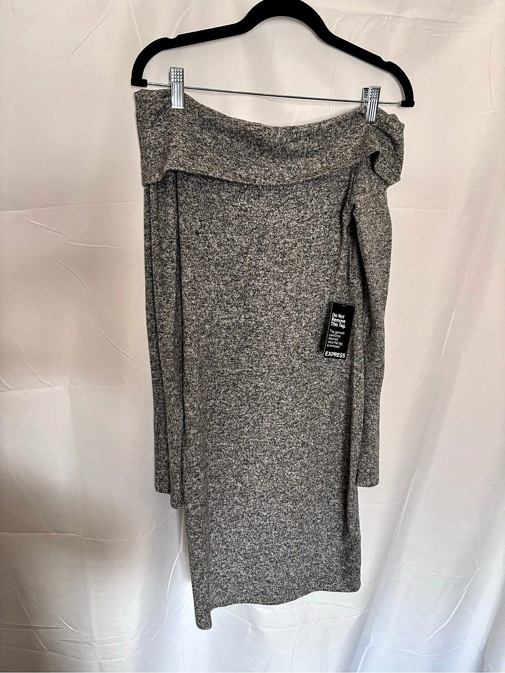 NEW Express Off The Shoulder Midi Sweater Dress